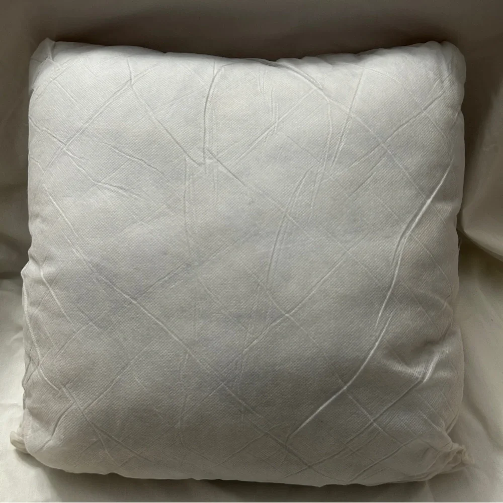 Pier 1 Embroidered Teal Ivory Yellow Tan Floral Boho Accent Pillow 18”